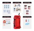 1 Person Necessity Survival Kit, Rolling Bag