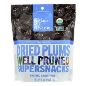 Made In Nature Plums Organic Dried Fruit - Case Of 6 - 6 Oz