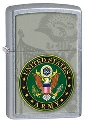 U.S. Army Street Chrome Zippo Lighter