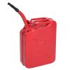 20L US Standard Cold-rolled Plate Petrol Diesel Can Gasoline Bucket with Oil Pipe Red