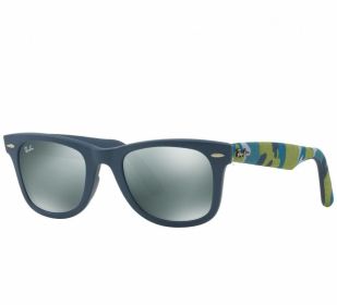 Ray-Ban RB2140-6061/40 Original Urban Camouflage Square Silver Mirror Lens Sunglasses