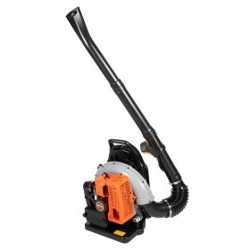 Backpack Leaf Blower Gas Powered w/1.7L Fuel Tank 2.7KW 65CC 2-Stroke 6800r/Min Adjustable Air Duct Detachable