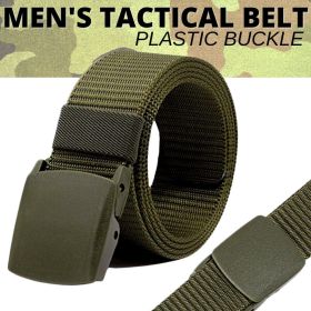 Men's Plastic Cam Buckle Nylon Canvas Tactical Waistband Webbing Military Belt