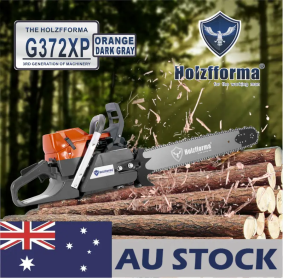 AU STOCK - 71cc Holzfforma® Orange Dark Gray G372XP Gasoline Chain Saw Power Head 50mm Bore Without Guide Bar and Chain Top Quality By Farmertec All