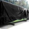 Roll of Polyethylene Tarp 16ft x 100ft. Heavy Duty Black Low Density Bags. Thickness 6 mil. Poly Tarp Cover for Storing and Transporting. Plastic Shee