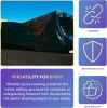 Roll of Polyethylene Tarp 16ft x 100ft. Heavy Duty Black Low Density Bags. Thickness 6 mil. Poly Tarp Cover for Storing and Transporting. Plastic Shee