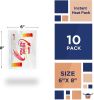 Instant Hot Packs for Pain Relief 6" x 8", Heating Patches 10 Pack, Instant Heat Packs for Pain Relief 9.8 Oz, Compact Instant Hot Compress, Disposabl