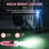 Small Mini Pocket LED Flashlight Torch Keychain Light Rechargeable Lamp BORUiT