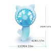 Manual Press Small Fan Cartoon Cooling Hand Fan Mini Handheld Fan Hand Press Small Fan Portable Fan For Home Office