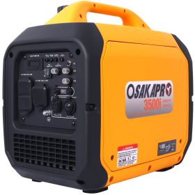 3500 Watt Portable Inverter Generator Gas Powered, EPA Compliant with CO SENSOR, Compact and Lightweight for Home Backup Power, Outdoor Camping