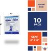 Instant Cold Pack 6 x 8 Inch. Pack of 10 First Aid Instant Cold Packs for Injuries, Spasms, Burn. Single Use Instant Cold Compress First Aid. Portable