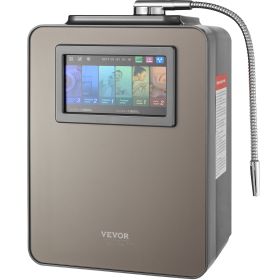 VEVOR Alkaline Water Ionizer Machine, pH 2.5-11.2 Alkaline Acidic Hydrogen Water Purifier, 6 Water Settings Home Filtration System, Up to -850mV ORP