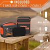 Solar Generator Portable Power Station 600W (Peak 1200W) Kingboss;  153600mAh 568WH;  Lithium Battery 110V/600W;  AC Outlet;  2*DC Carport;  2*USB-C;