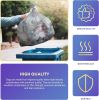 Outdoor Trash Bags Large 40" x 48"; Pack of 250 Clear Trash Can Liners; Thin 0.67 Mil Polyethylene Big Garbage Bags Unscented; Leakproof Waste Basket