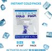 Instant Cold Packs for Injuries Disposable 6 x 8 Inch. 10 Pack Instant Cold Pack. Compact Instant Ice Pack Disposable. Leakproof First Aid Ice Packs I