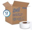 Scott Essential JRT Jumbo Roll Bathroom Tissue, Septic Safe, 1-Ply, White, 2000 ft, 12 Rolls/Carton -KCC07223