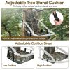 Foldable Tree Stand Seat Replacement Camouflage Waterproof Oxford Cloth Hunting Treestand Seat Cushion For Hunting Climber Deer Ladder