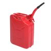 20L US Standard Cold-rolled Plate Petrol Diesel Can Gasoline Bucket with Oil Pipe Red