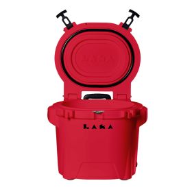 LAKA Coolers 30 Qt Cooler w/Telescoping Handle &amp; Wheels (Option: Red)