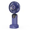 Portable Mini Handheld Fan with LED Screen Display