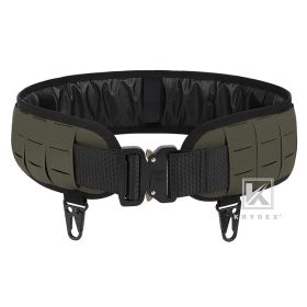 KRYDEX Tactical Laser MOLLE Orion Belt Padded Battle Belt Inner 1.75"*Outer 3" 2 in 1 Low Profile Modular Shooting Patrol Belt (Color: RG, size: L)