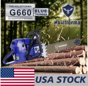 Holzfforma® 92cc Blue Thunder G660 MS660 066 Gasoline Chain Saw Power Head Without Guide Bar and Chain With Wrap Around Handle Bar (Engine Displacement: 92CC)