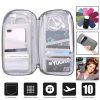 Travel Passport Wallet 12Cells Ticket ID Credit Card Holder Water Repellent Documents Phone Organizer