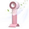 Portable Mini Handheld Fan USB Rechargeable With Phone Holder Refrigeration Adjustable Small Pocket Air Cooling Outdoor Travel