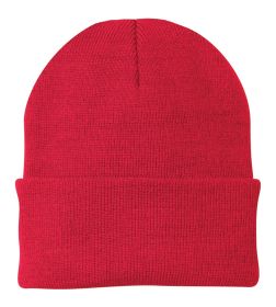 Port & Company Knit Cap CP90 (Color: Athletic Red, size: OSFA)