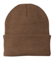 Port & Company Knit Cap CP90 (Color: Brown, size: OSFA)