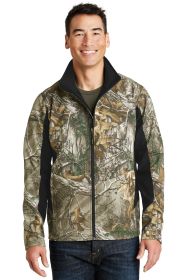 Port Authority Camouflage Colorblock Soft Shell J318C (Color: Realtree Xtra/ Black, size: XS)