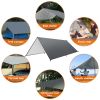 Waterproof Camping Tarp Kit Tent Canopy Rain Fly Awning Shelter for Outdoor Picnic Hammock Hiking Backpacking Travelling UV Protection