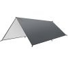 Waterproof Camping Tarp Kit Tent Canopy Rain Fly Awning Shelter for Outdoor Picnic Hammock Hiking Backpacking Travelling UV Protection