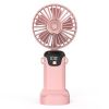 Portable Mini Handheld Fan with LED Screen Display