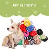 Lovely Pet Paw Prints Fleece Blankets for Dogs Cats Small Pets Animals